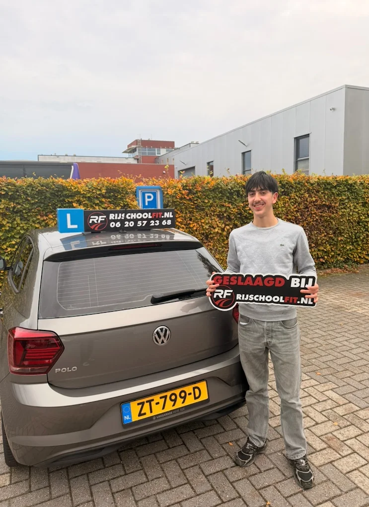 Geslaagde leerling Rijschool Fit