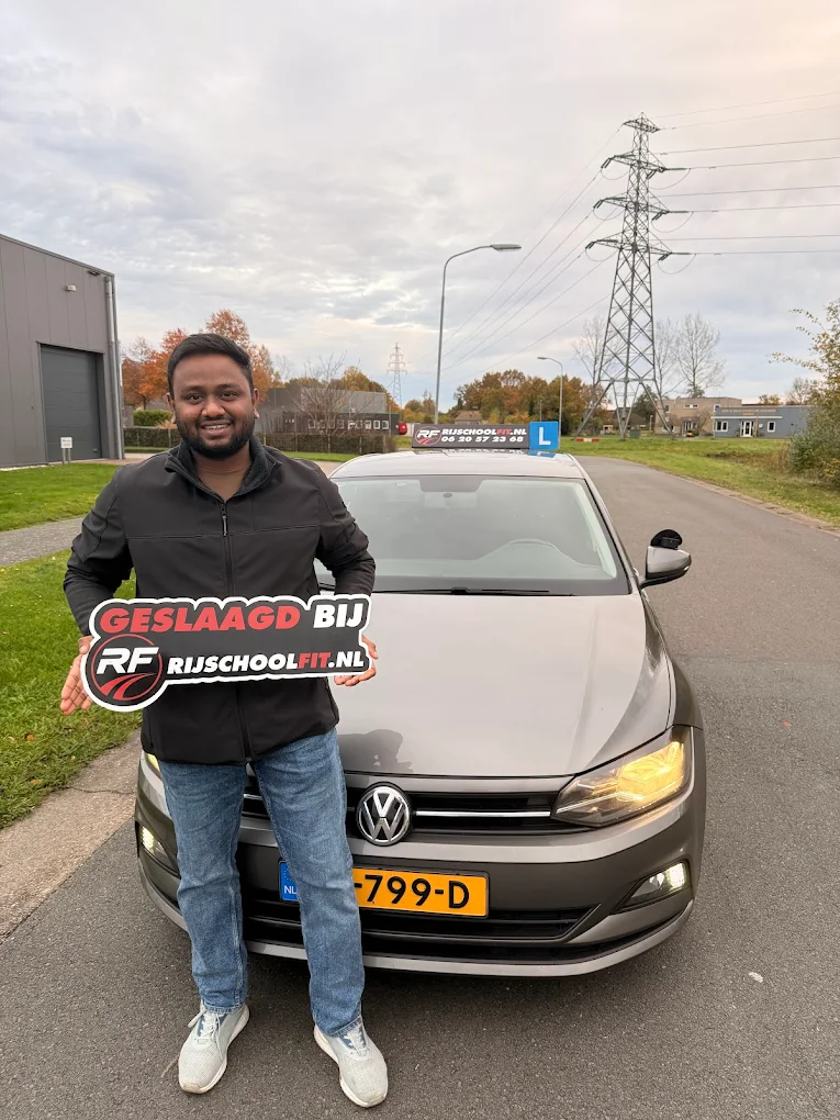 Geslaagde leerling Rijschool Fit
